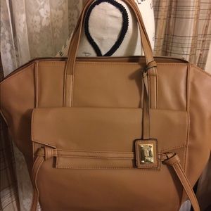 New Mark Brown Ladies’ Bag; Large Size Pockets $75